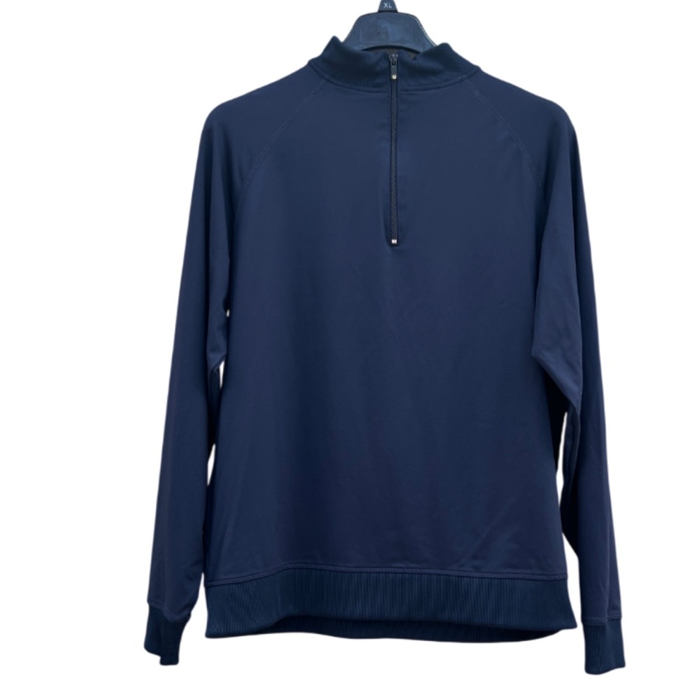 FootJoy 1/4 Zip Golf Jacket Solid Navy Size Large Athletic Preppy Fall